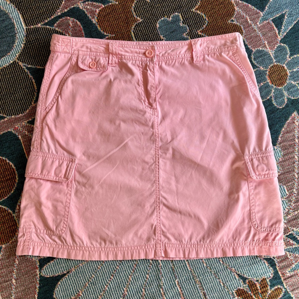 J. Crew Pink Cargo Mini Skirt